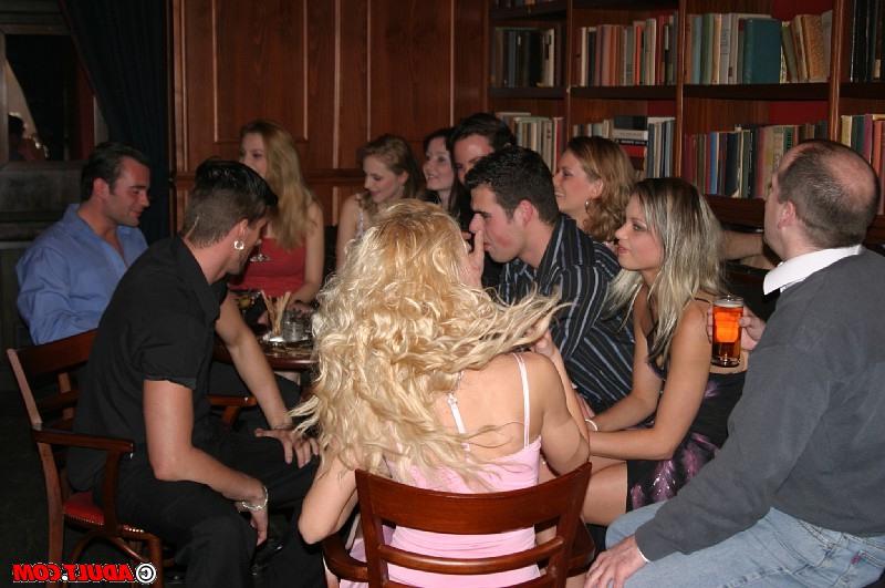 16P Lecherous girls get involved into wild groupsex at the dinner party