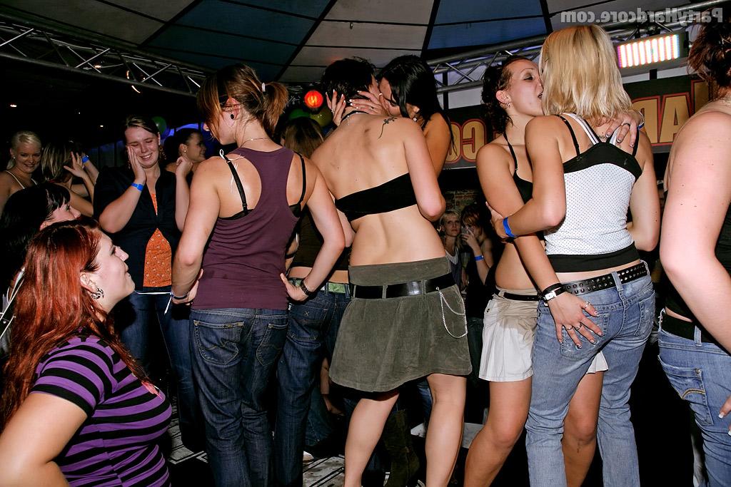 16P Lecherous party chicks getting drunk and sucking off male strippers' cocks