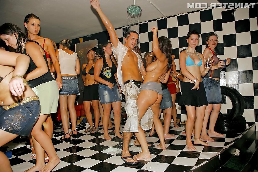 16P Liberated chicks getting wet and naughty at the crazy european party