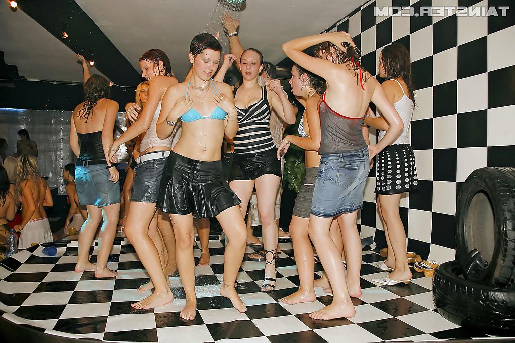 16P Liberated chicks getting wet and naughty at the crazy european party