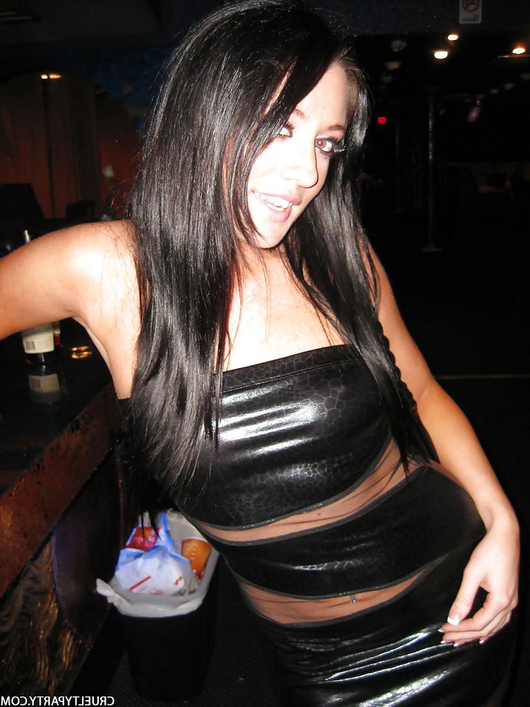 16P Aries Stone with her babes dancing and flashing tits at the party