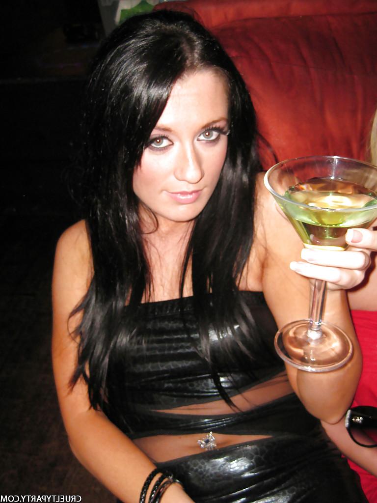 16P Aries Stone with her babes dancing and flashing tits at the party