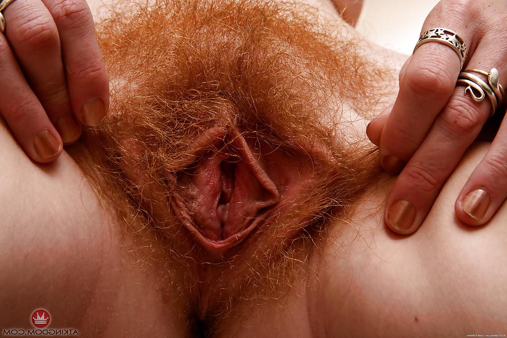 16P Redheaded wife Ana Molly baring nice ass and hairy vagina
