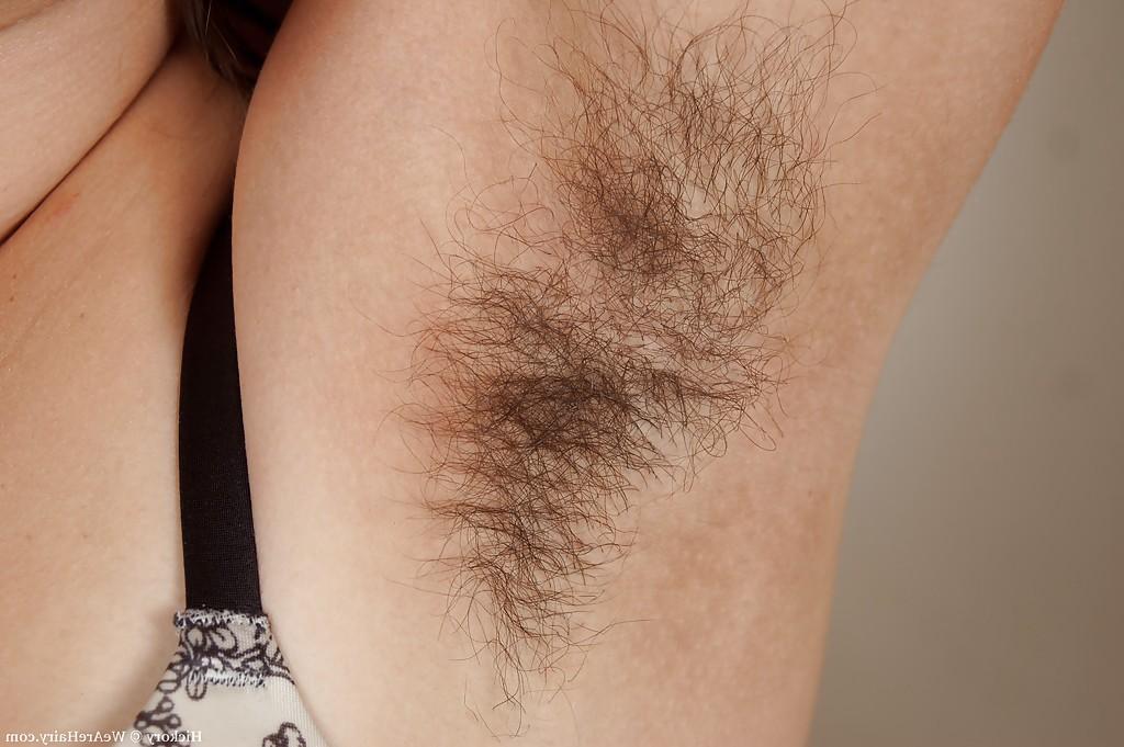 16P Horny teen babe with hairy armpits and legs Hickory stripping