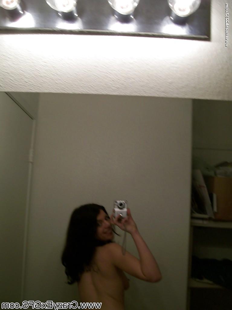 16P Naughty latina babe stripping and posing naked on the bed
