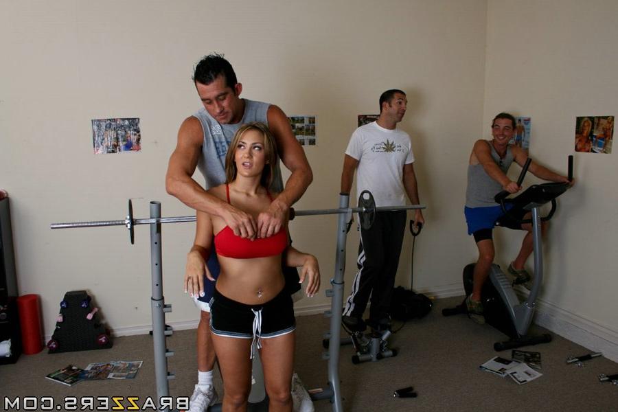 16P Busty babe Trina Michaels has a massive cock in her tiny rosebud