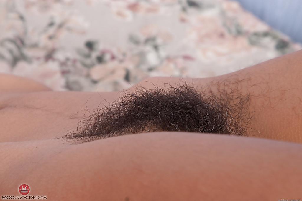 16P Latina MILF Vivi Marie releasing all natural pussy from lace underwear