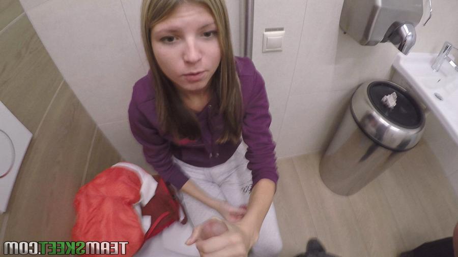 16P Petite blonde teen Gina Gerson taking hardcore fucking in bathroom