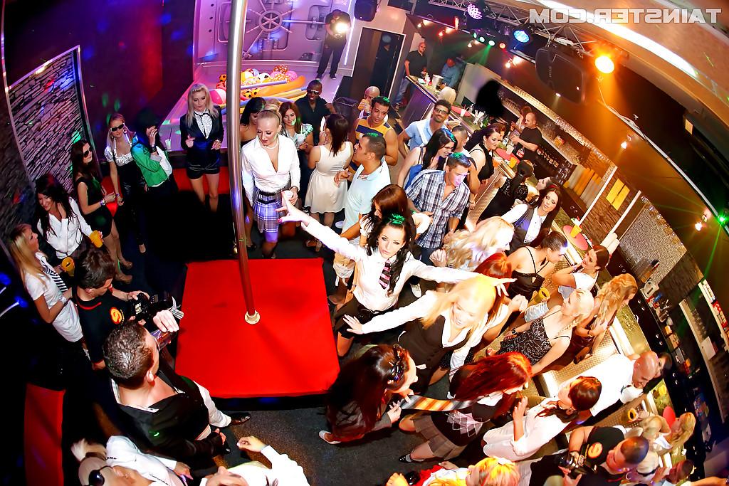 16P Lewd european vixens have some fun with big cock guys at the wild night party