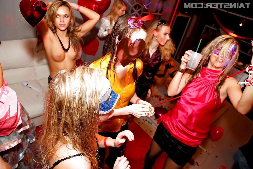 15P Lascivious babes sucking and fucking hard cocks at the wild party