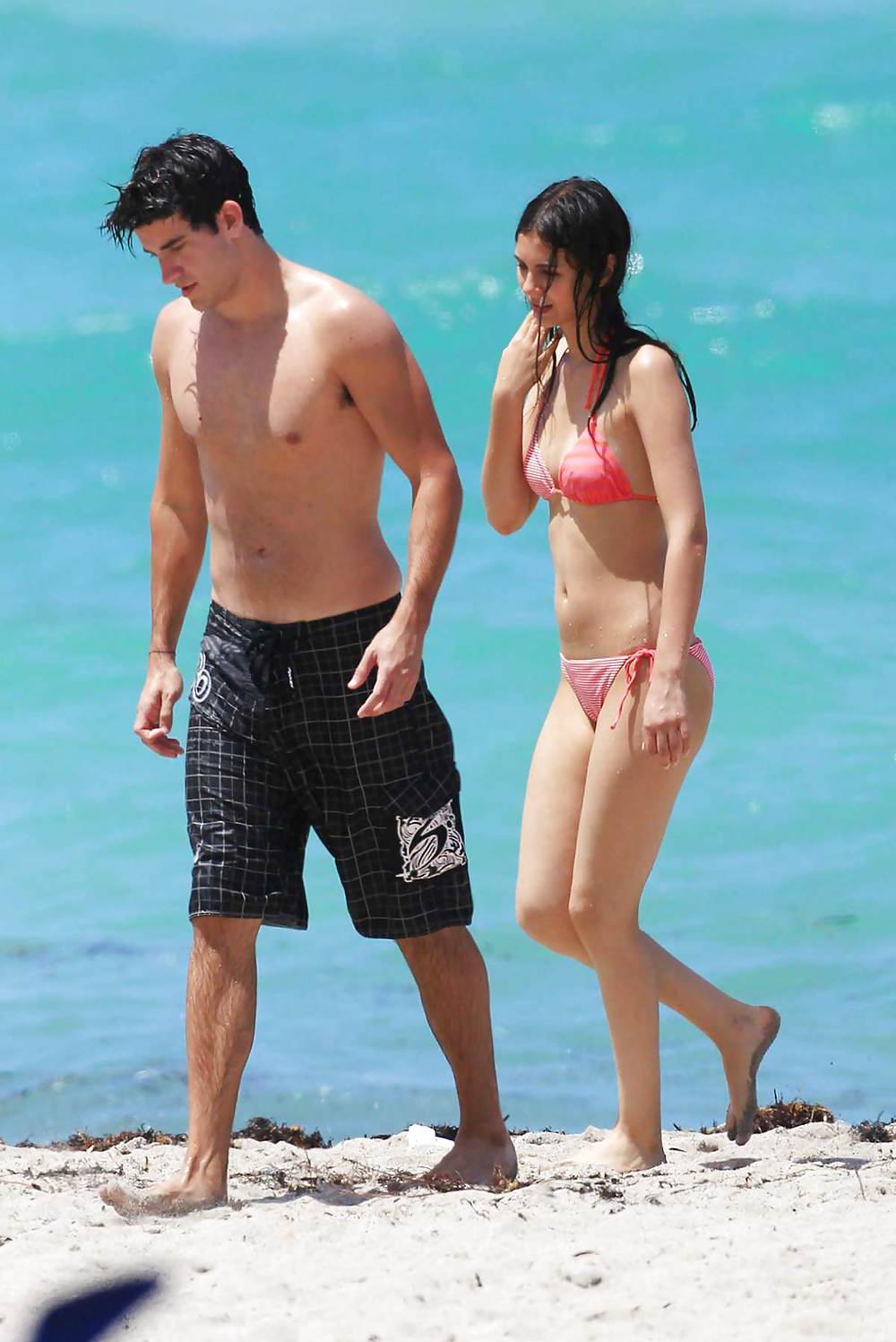 25P Victoria Justice - In a bikini at a beach in Florida