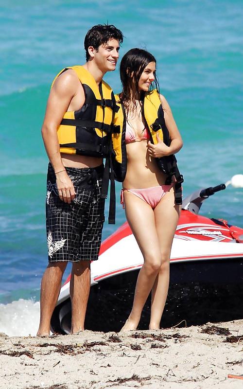 25P Victoria Justice - In a bikini at a beach in Florida