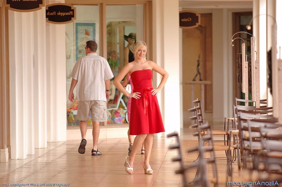 20P Pictures of Alison Angel ready to fuck in a beautiful cocktail dress