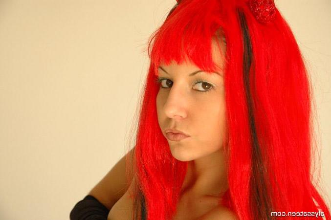 15P Pictures of Alyssa Teen dressed as a sexy devil