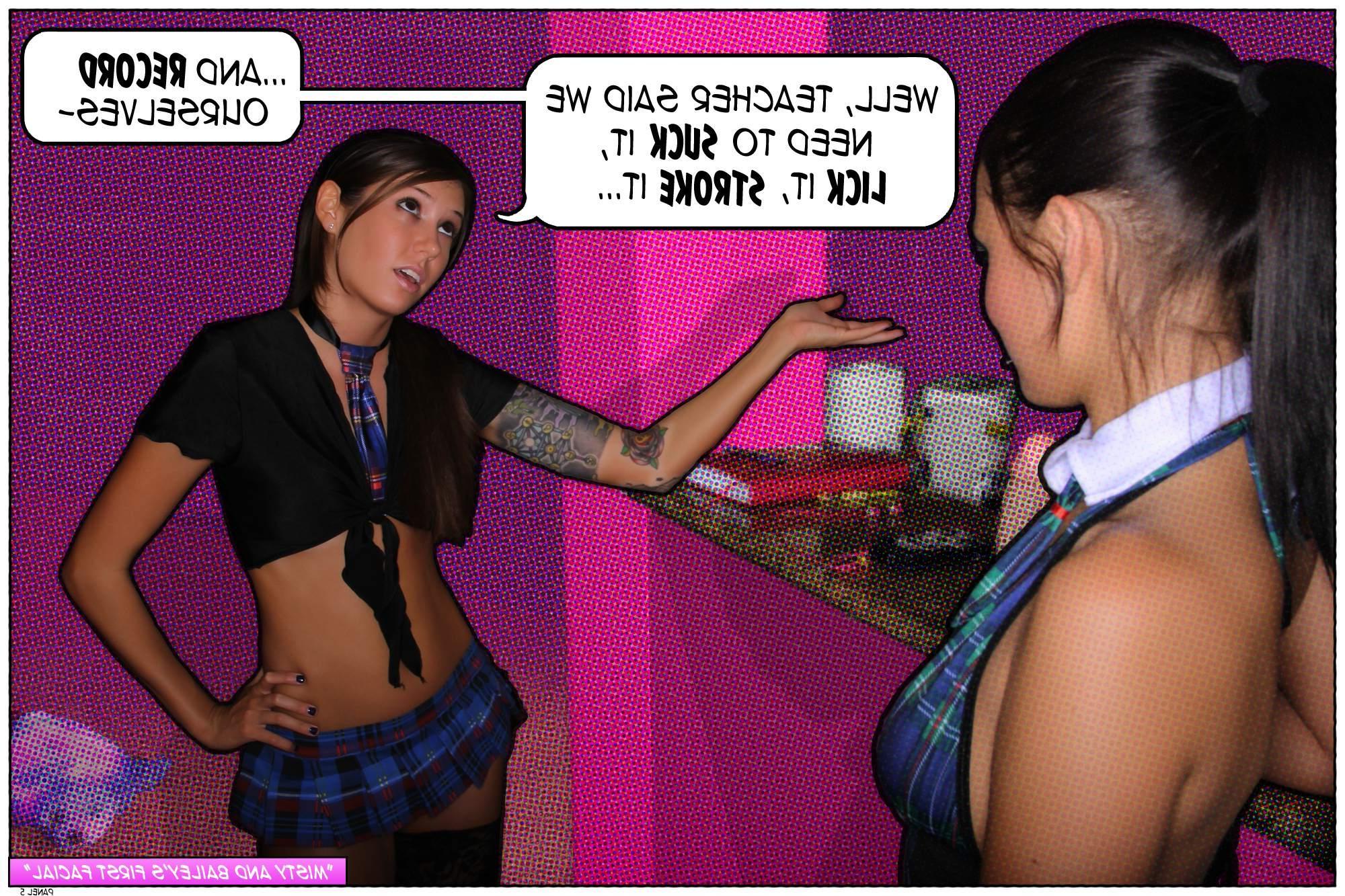 16P Bailey and Misty need to make this dick cum to get an A on their assignment!