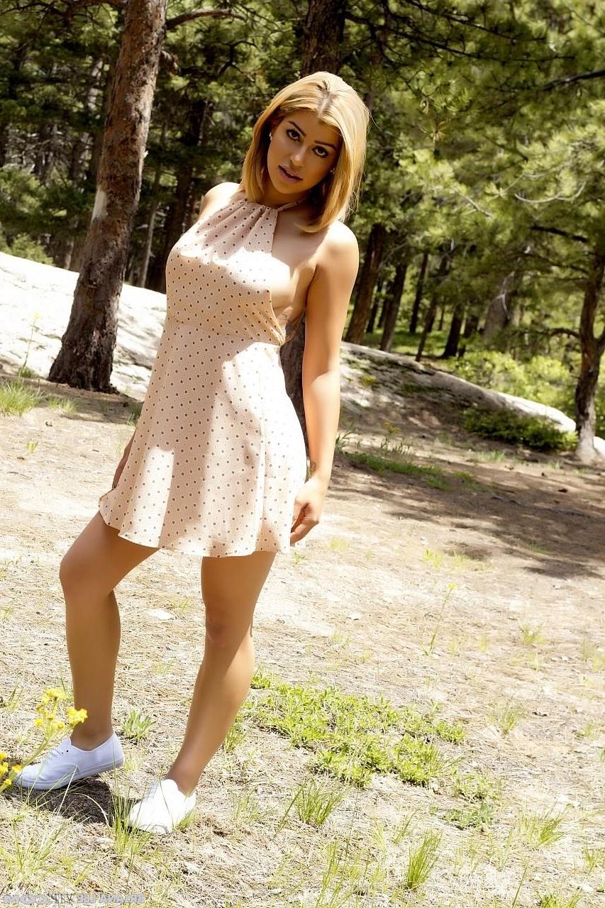 15P Busty hottie Briana Lee gets horny on her camping trip