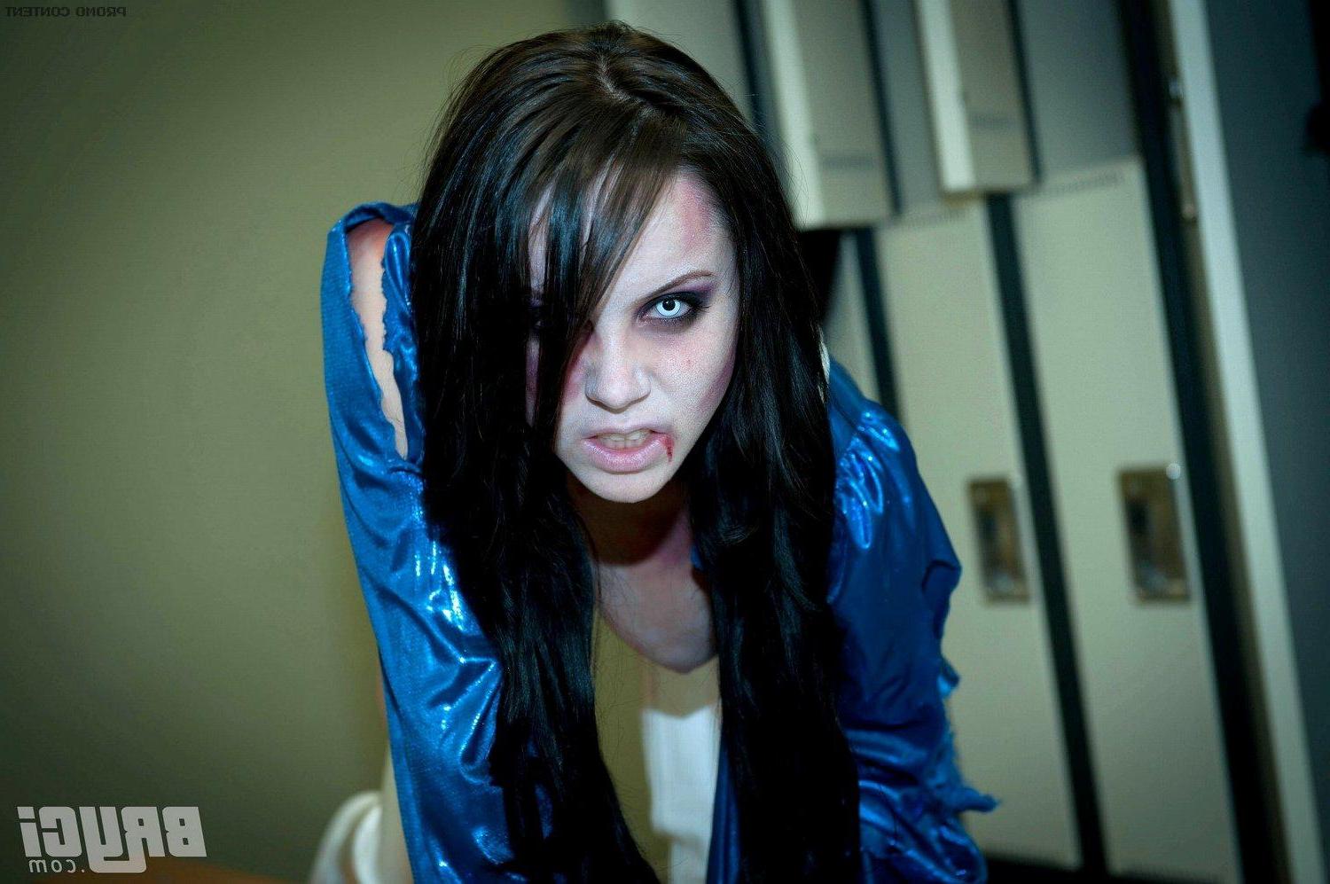 15P Pics of Bryci dressed as a zombie for Halloween