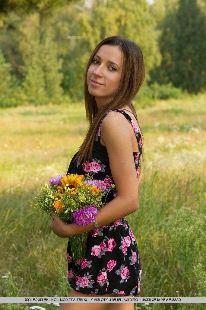 18P Pictures of teen beauty Cassie A showing her beautiful flower