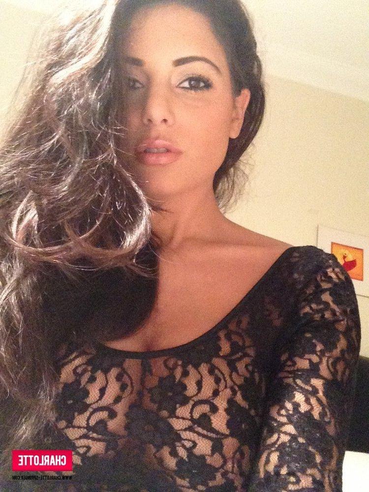 12P Charlotte strips from her lacy bodysuit just for you