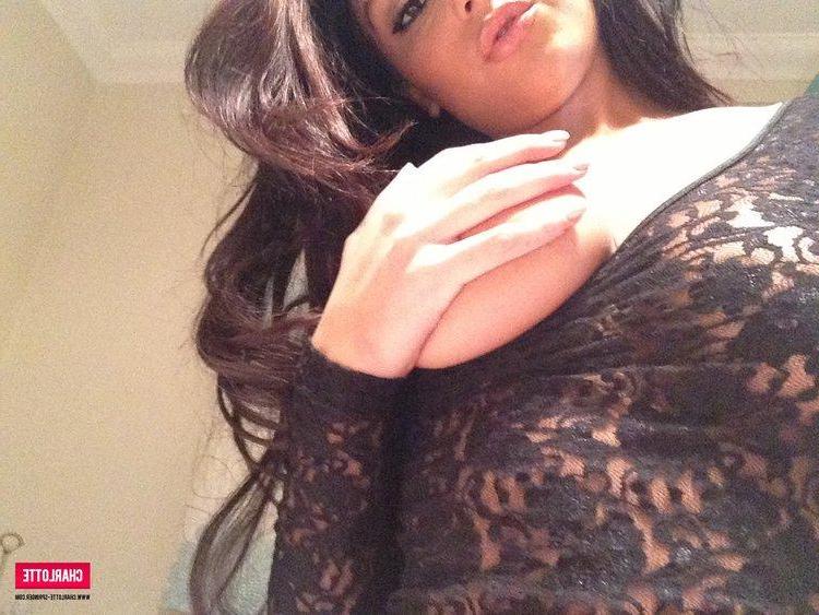 12P Charlotte strips from her lacy bodysuit just for you