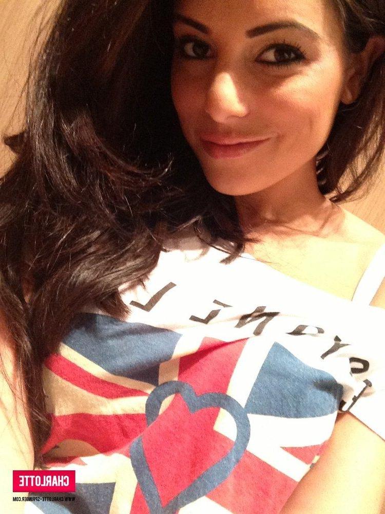 12P Charlotte strips from her white top and lingerie just for you