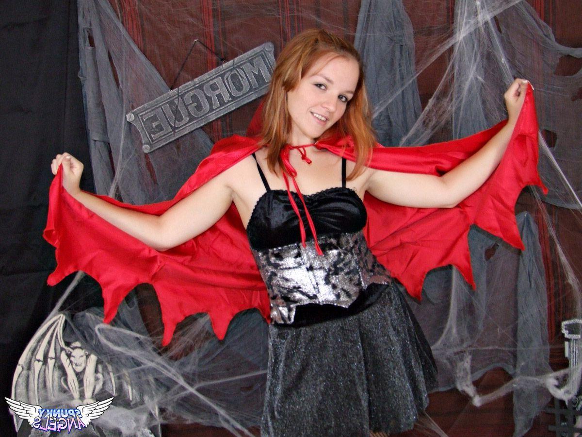 20P Pictures of Claire getting an early start on Halloween