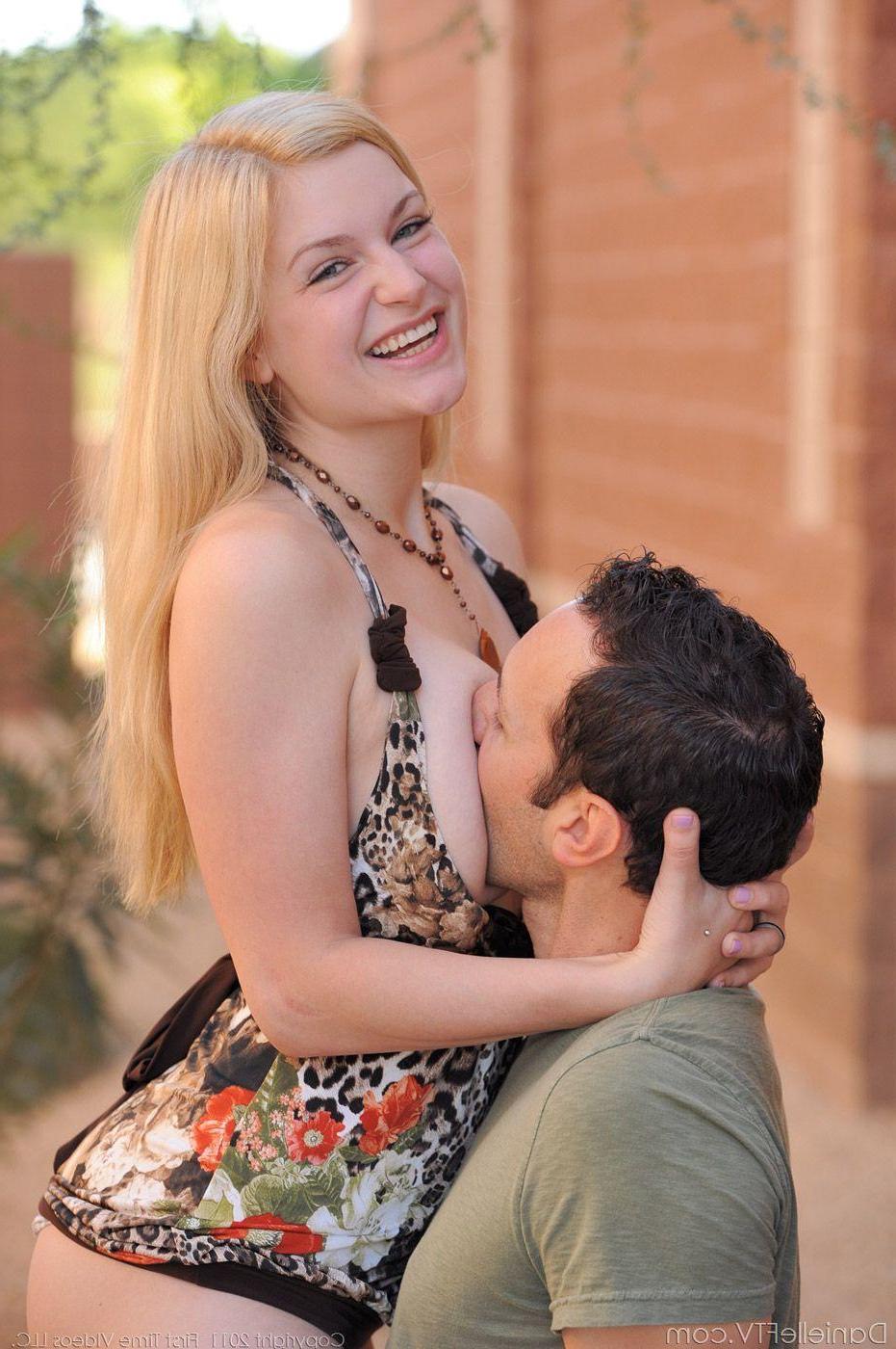 15P Pictures of teen cutie Danielle FTV teasing a guy with her tits and pussy