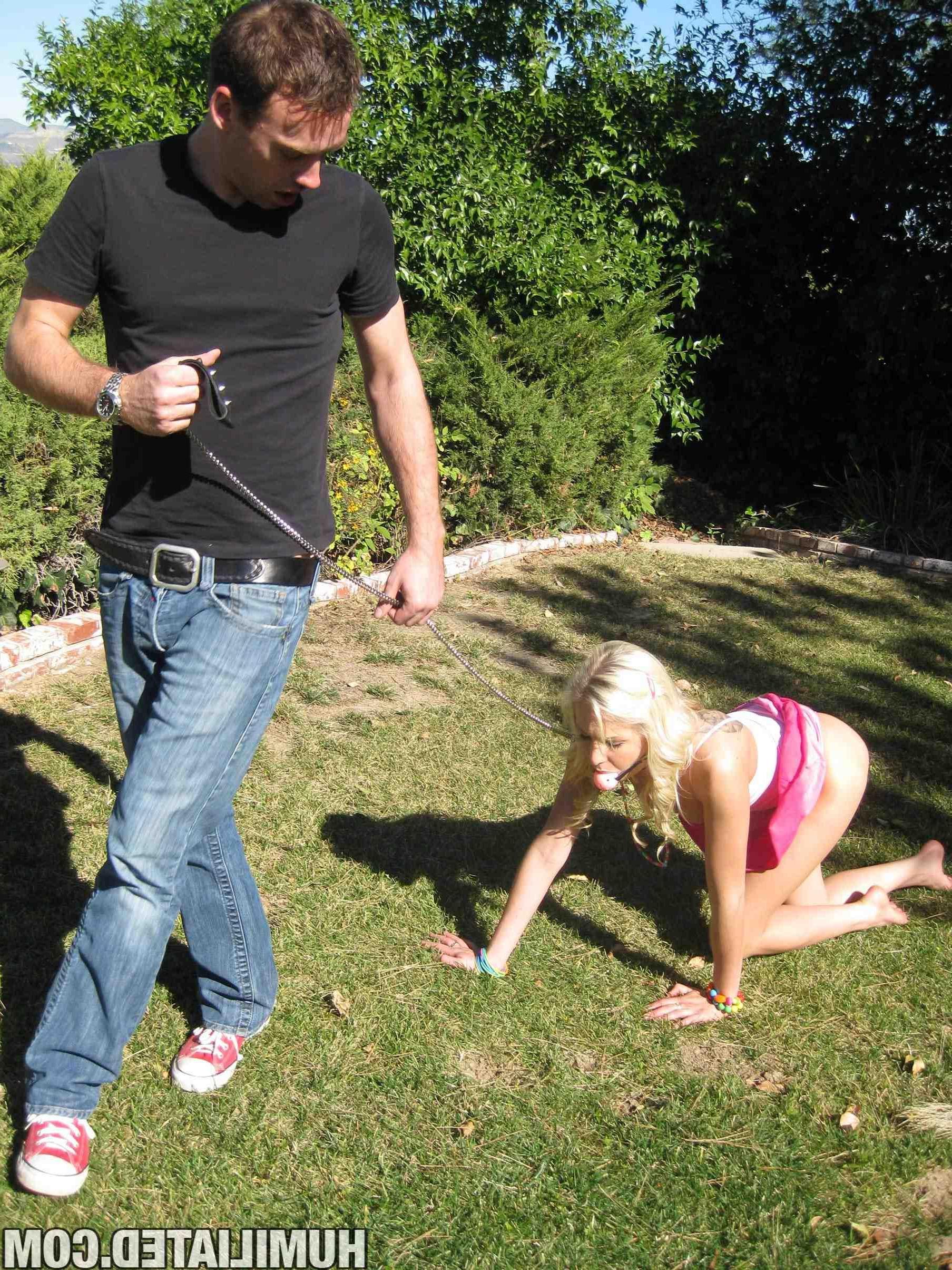 16P Blonde girl Eden Adams is taught hard lessons from two perverts