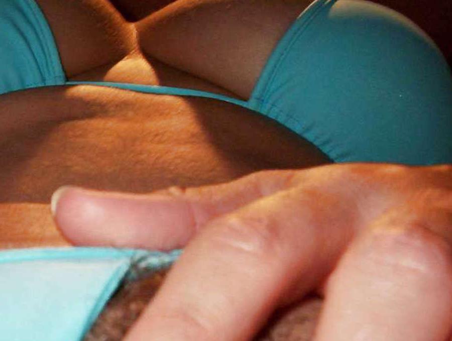 15P Heavy chested chick selfshooting