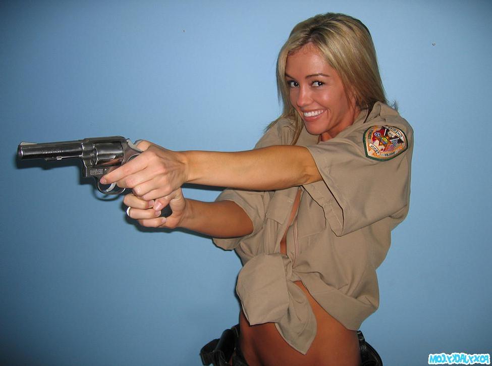20P Pictures of teen slut Foxy Jacky being a bad, and rather sexy, cop