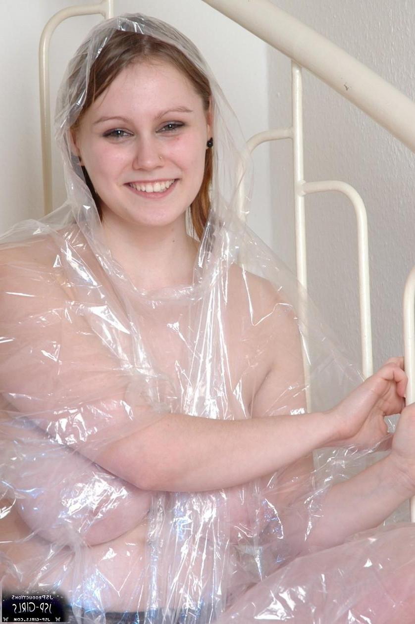 16P Busty teen girl Melli gets all bounded in plastic