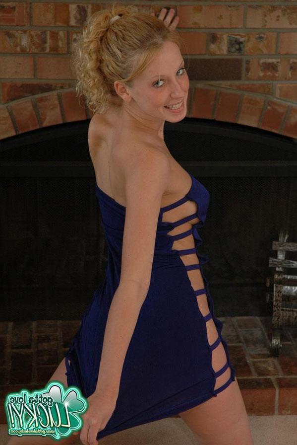 20P Pictures of Gotta Love Lucky falling out of her dress