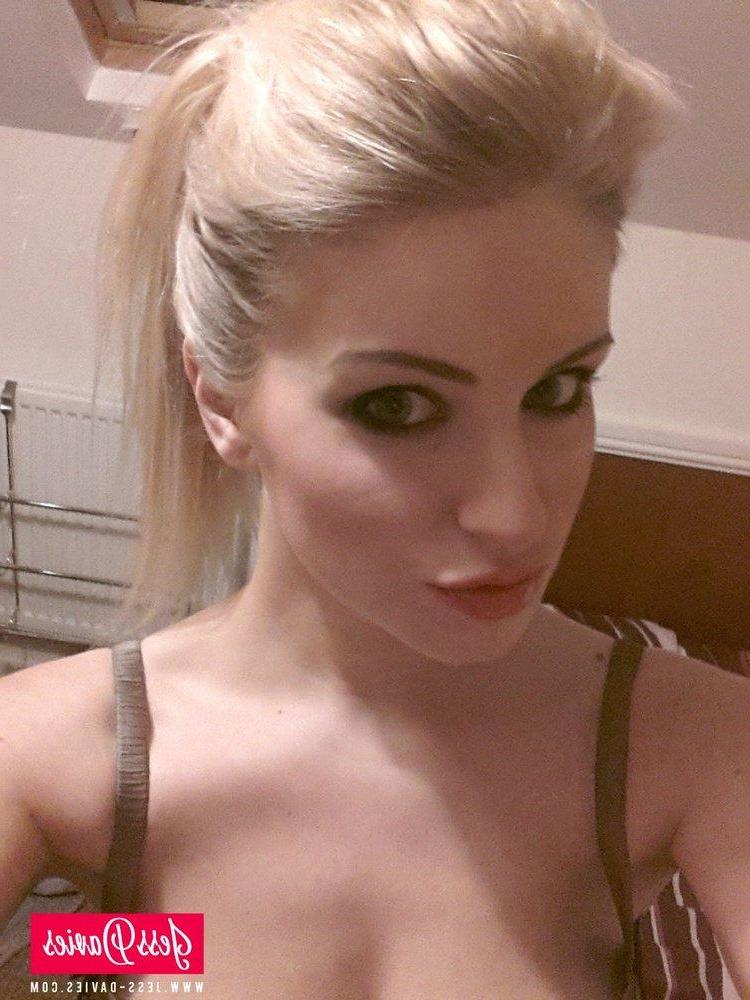 12P Jess Davies strips her slinky lingerie to reveal her incredible boobs