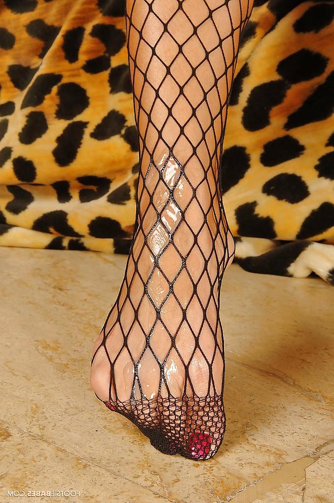 16P Foot fetish babe in pantyhose suit Sarah James gets fucked hardcore