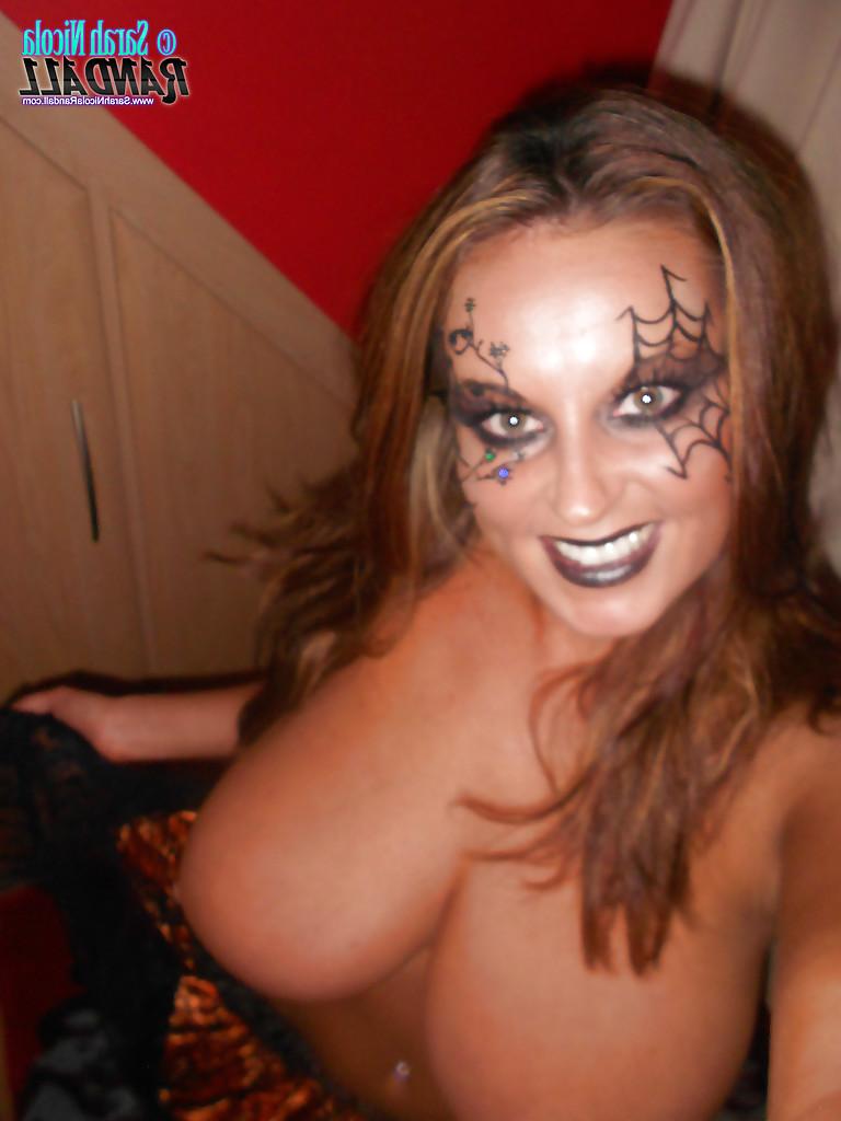 16P Amazing halloween pornstar showing her awesome big tits