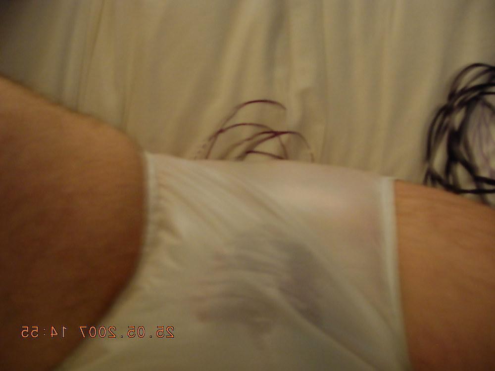9P New diaper and plastic pants pics of him