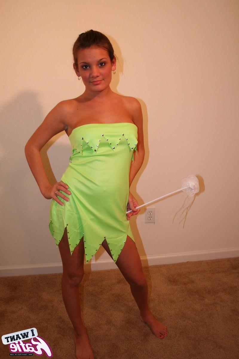 12P Katie dresses up as a sexy fairy and wishes you a very happy Halloween