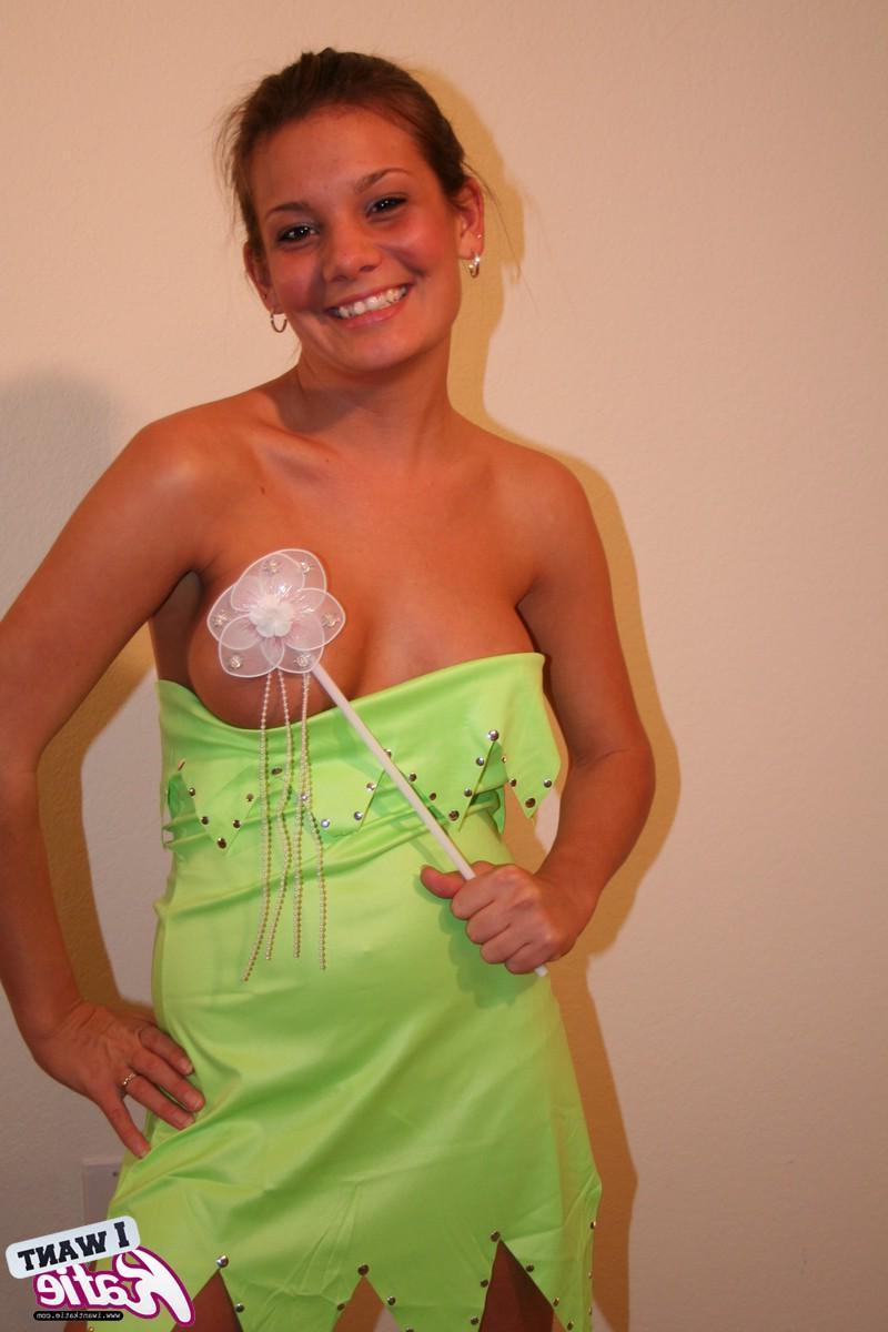 12P Katie dresses up as a sexy fairy and wishes you a very happy Halloween