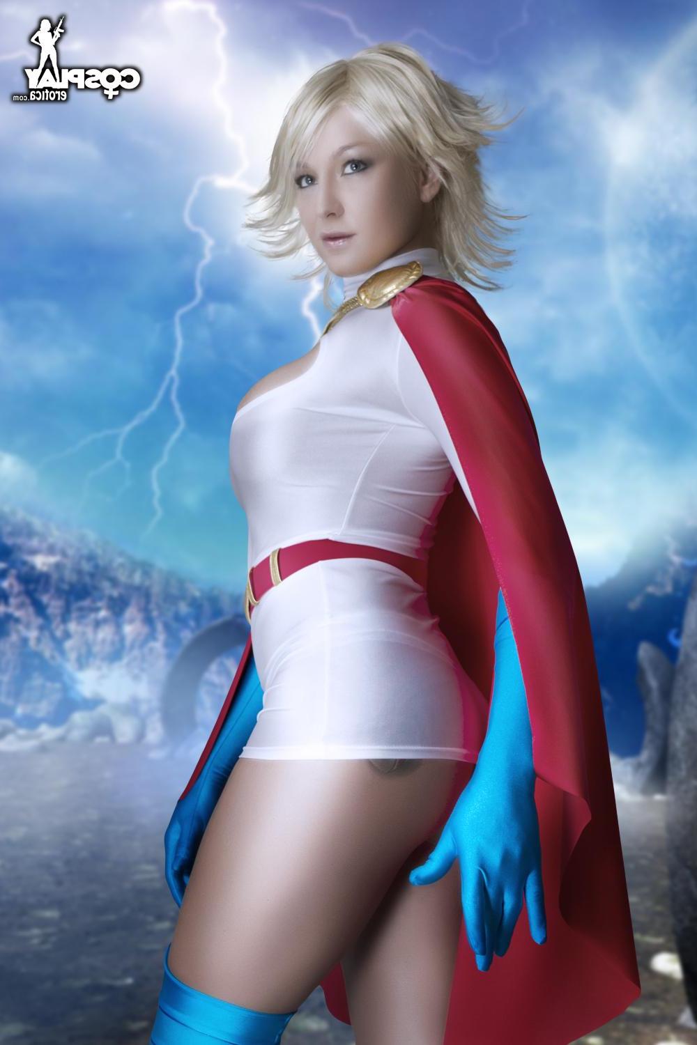 12P Cosplay babe Kayla dresses up as Power Girl