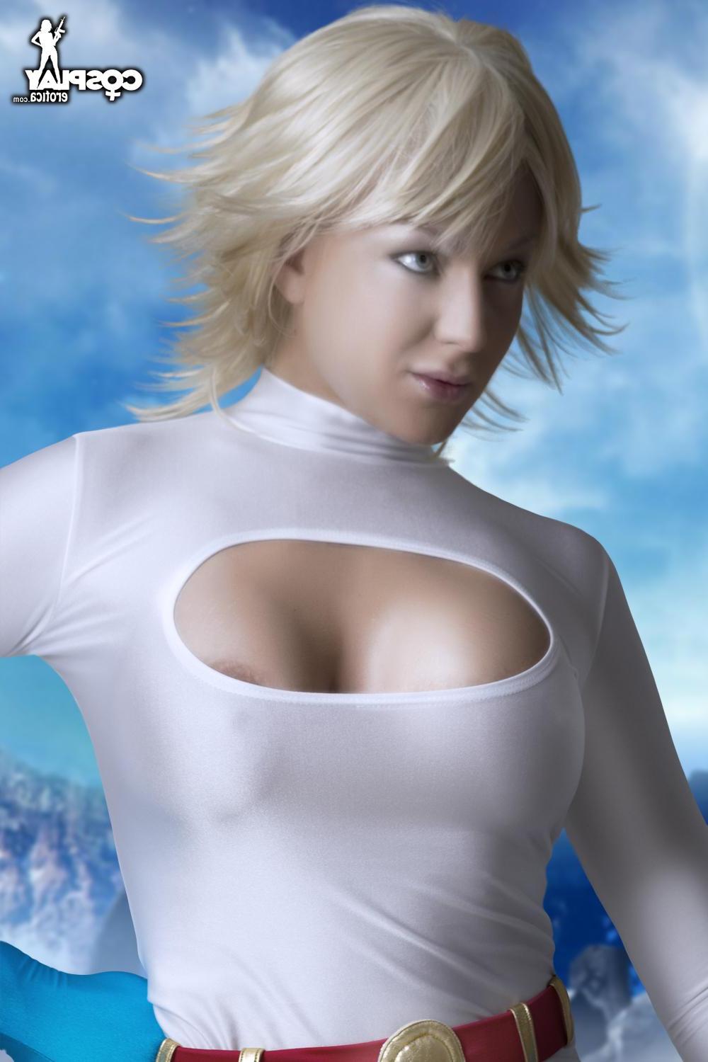 12P Cosplay babe Kayla dresses up as Power Girl