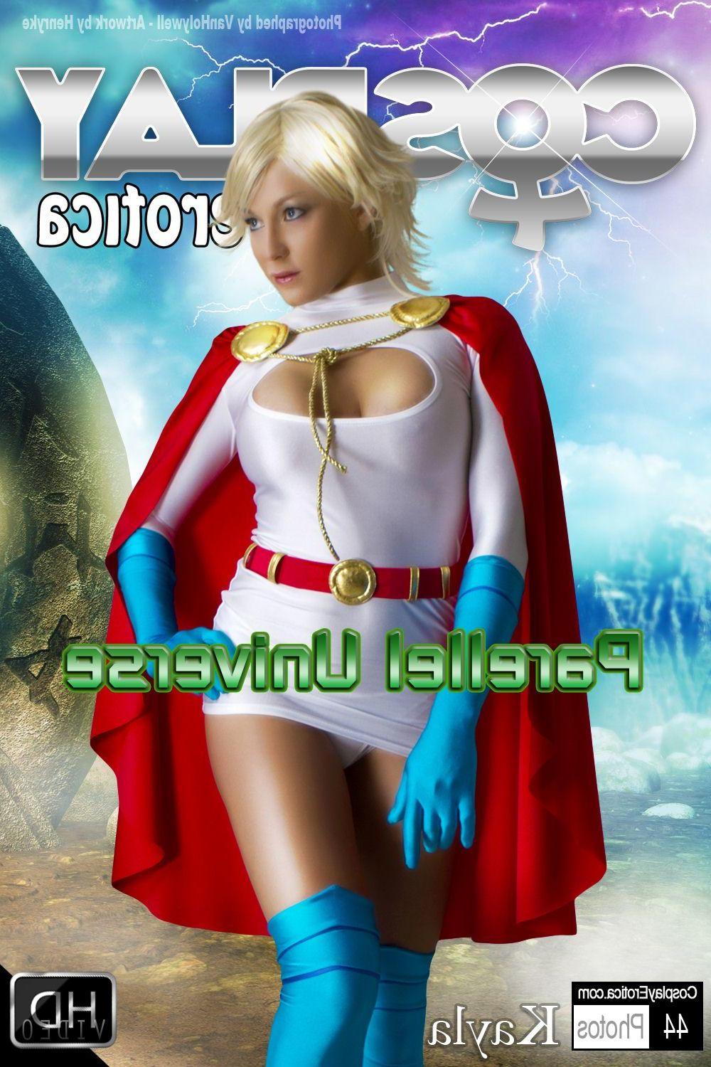 16P Cosplay girl Kayla dresses up as Power Girl