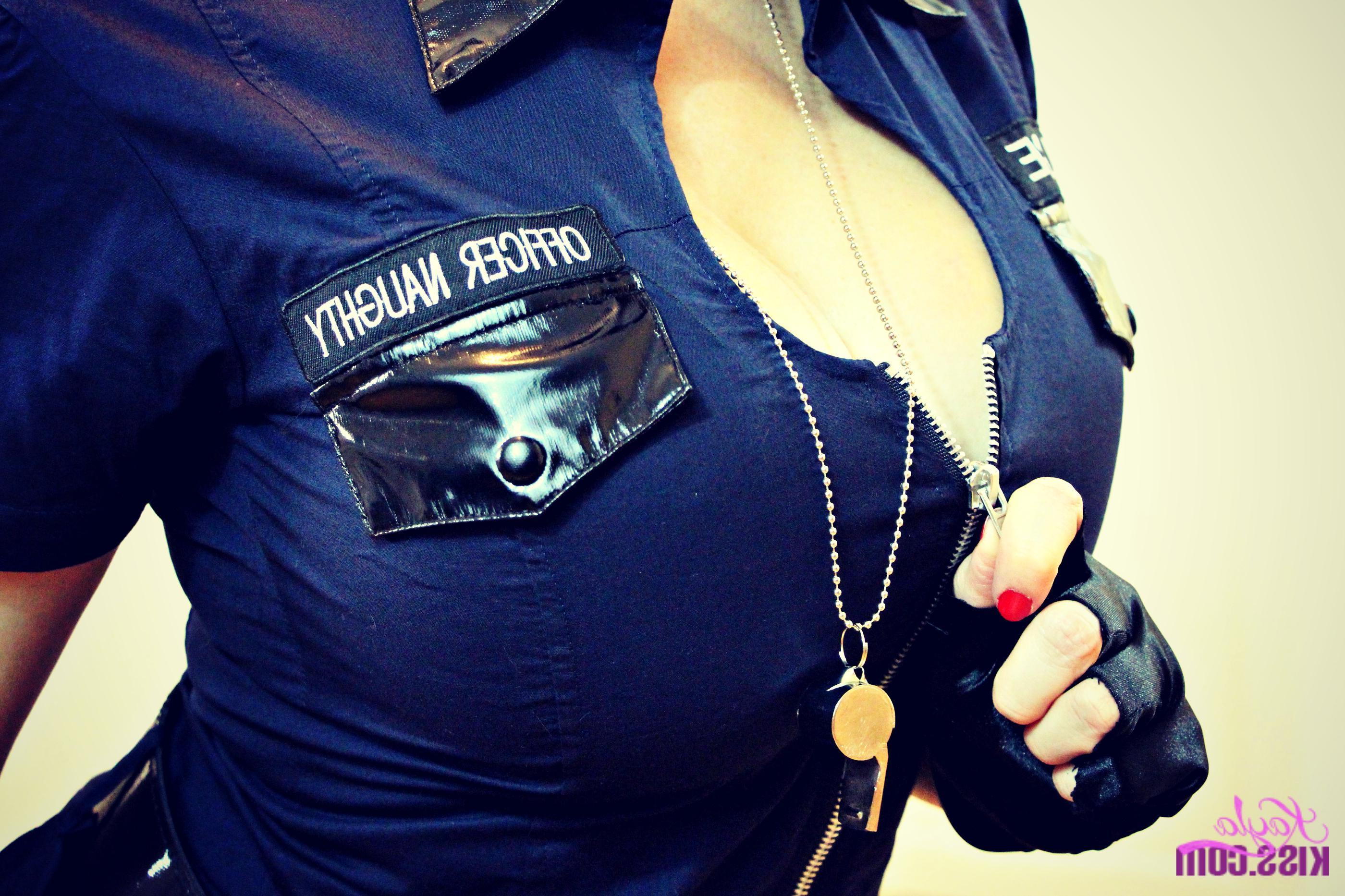 12P Kayla shows off her naughty officer uniform and puts some arresting moves on you!