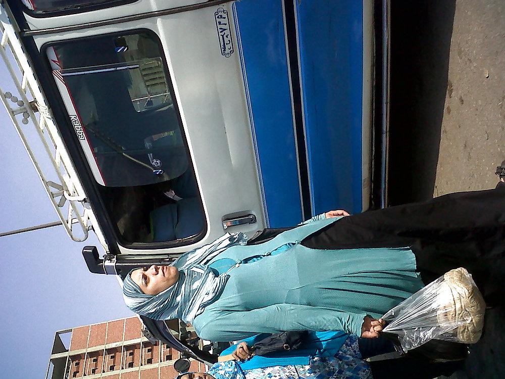 6P Arab hijab ass in street