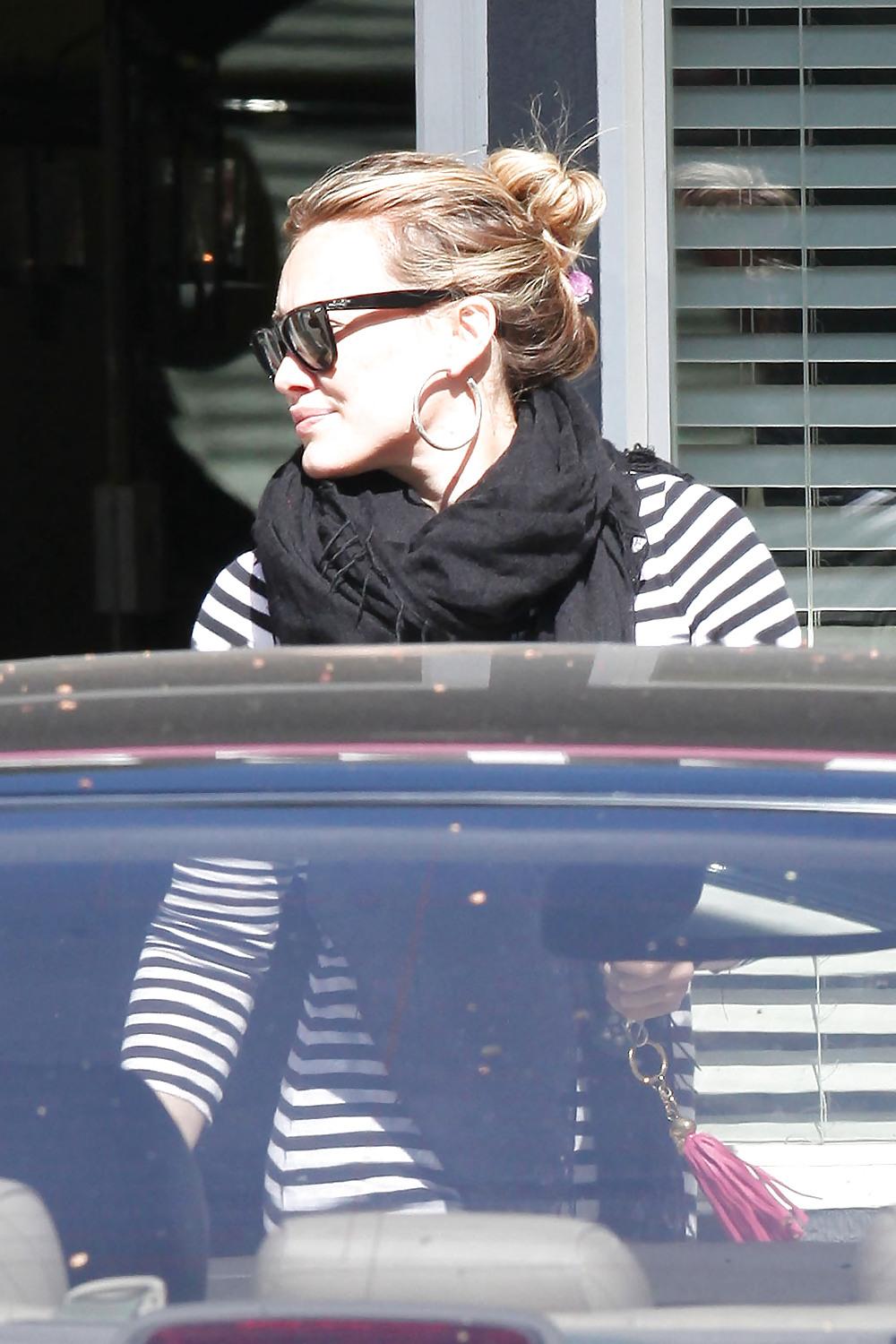 20P Hilary Duff Goes To Pilates in Toluca Lake AssBoots Shots