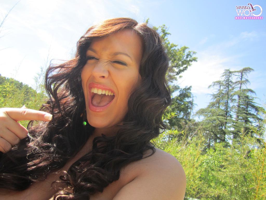 15P Leanne Crow shares some hot selfies of her huge natural boobies