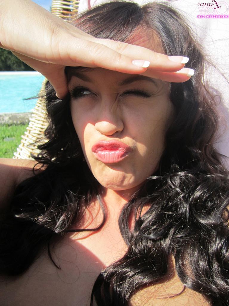 15P Leanne Crow shares some hot selfies of her huge natural boobies