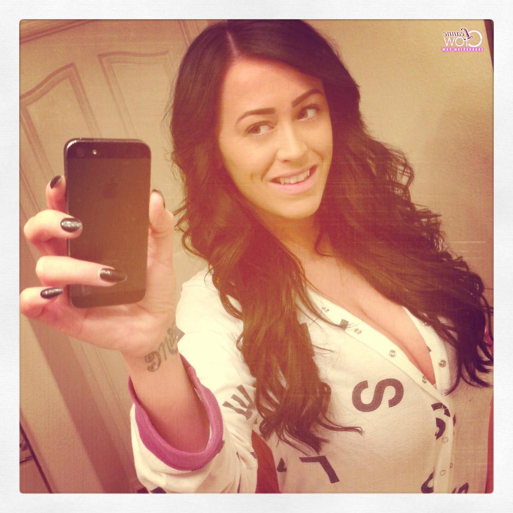 15P Busty babe Leanne Crow shares some of hot hot selfies