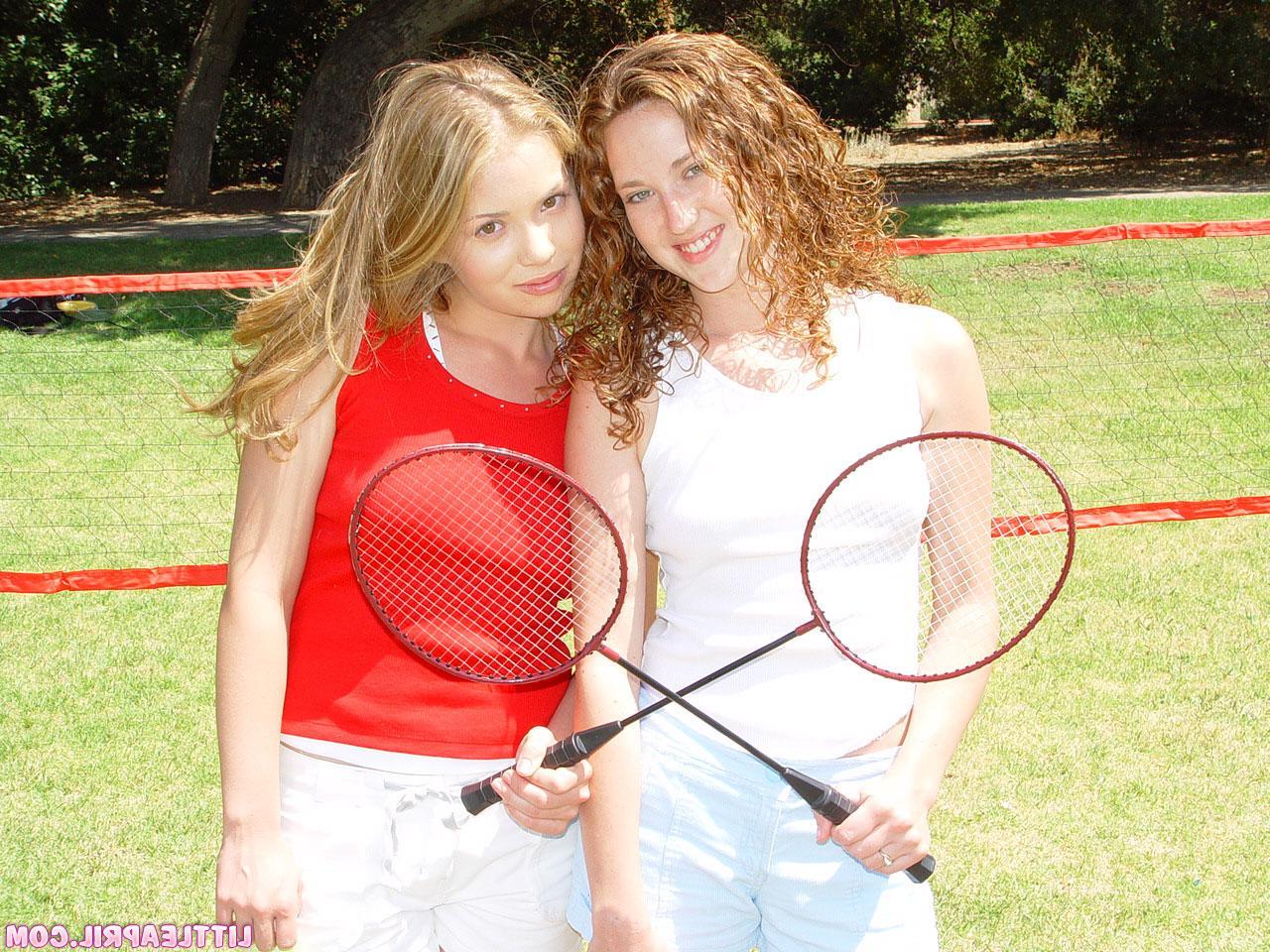20P Pictures of two lesbian teens hanging out outside