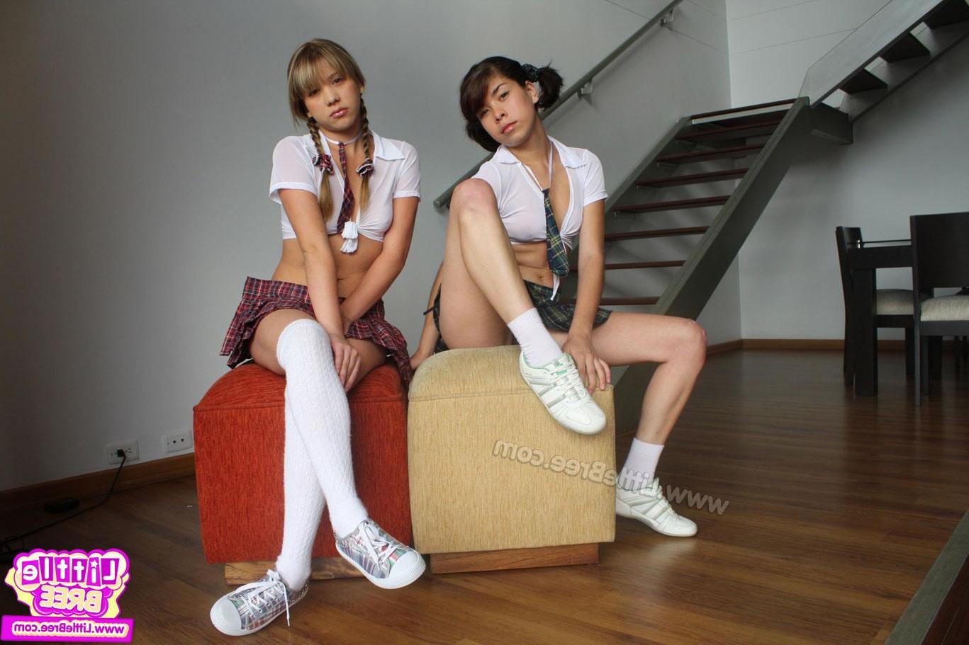 12P Two hot lesbian schoolgirls get naughty after class