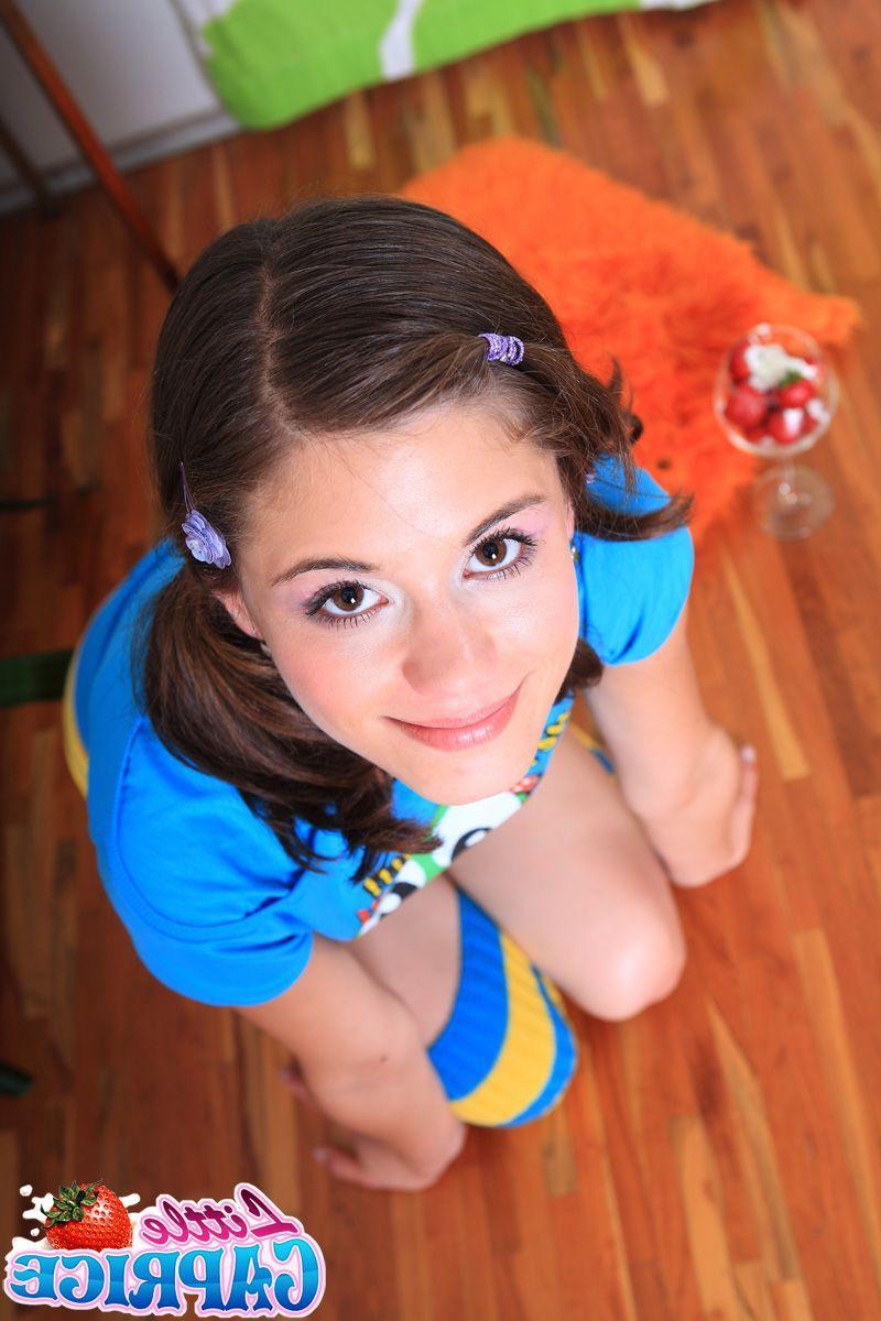 12P Pictures of teen amateur Little Caprice wqrking hard to make you hard